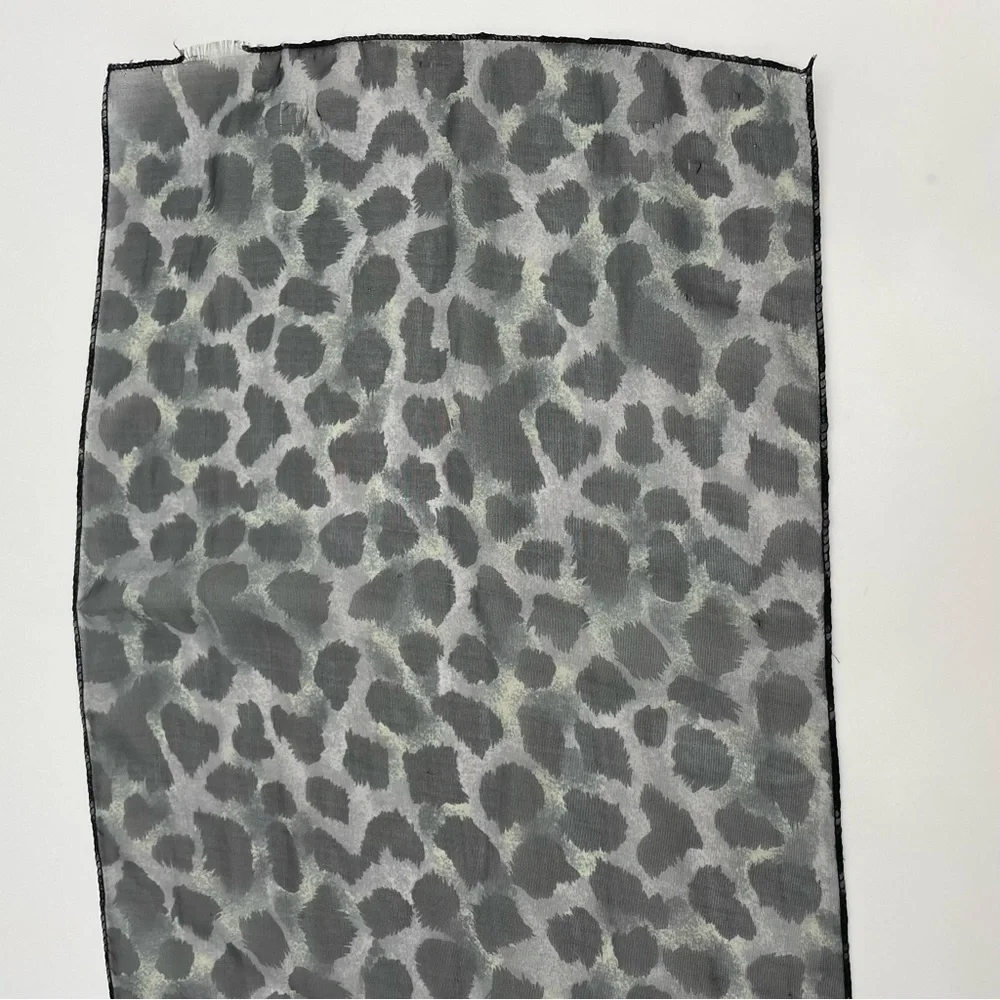 Vintage Animal Print Scarves Set of Three Leopard Zebra Tiger‎ Snake Blue Black